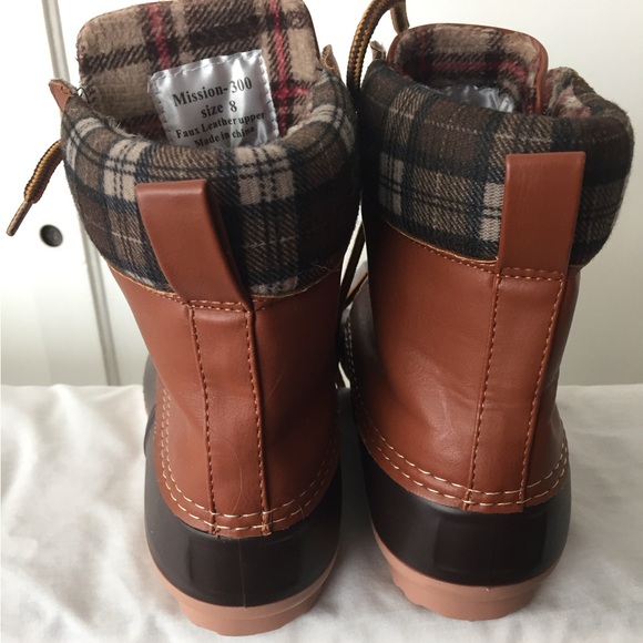 NWOT women’s rubber duck boots waterproof winter snow hiking Henry Ferrera Kohls - Picture 3 of 6